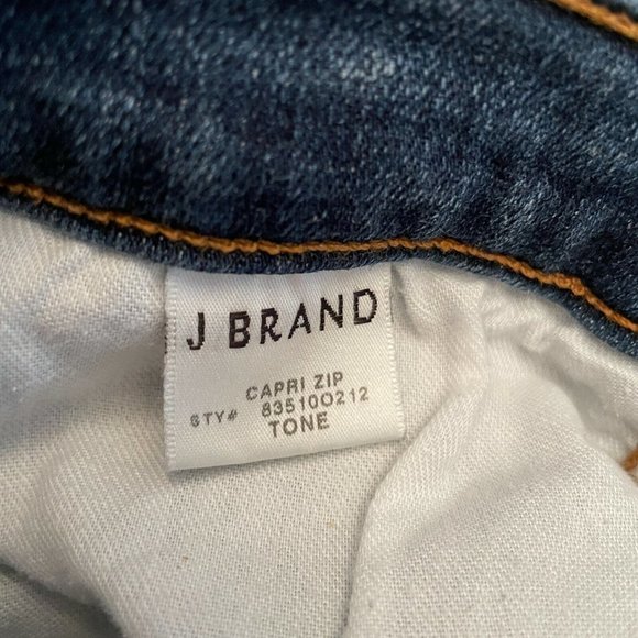 J Brand Capri Zip Skinny Leg Denim Tone Jeans Women's 25 - Picture 5 of 9